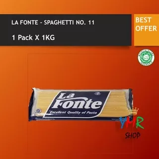 La Fonte Pasta Spaghetti No.11 1kg Spagetti Spagetti Spageti Instant 1 kg 1000Gram Bogasari