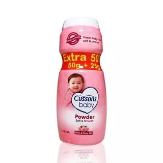 Cussons Baby Powder 50gr + 25gr Soft & Smooth Extra 50% / Bedak Bayi Cussons/Bedak Bayi Murah PROMO!