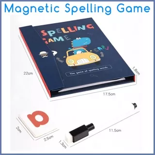 Magnetic Spelling Game book mainan edukasi