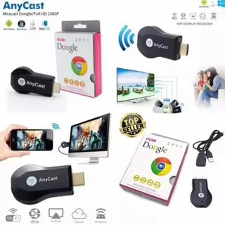 TERLARIS ANYCAST WIFI DISPLAY DONGLE HDMI SCREEN MIRRORING PENGHUBUNG HP ANDROID TV LED TELEVISI