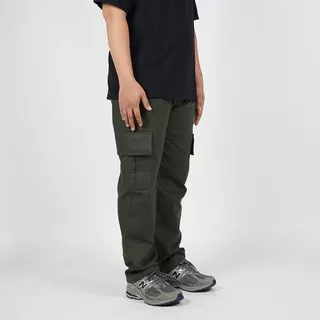 Dailyoutfits Celana Panjang Pria Cargo Pants Hijau Army Premium Quality