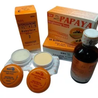 1Paket Cream Rdl Siang Malam + Toner Rdl No 2 + Sabun Pepaya Rdl Ori