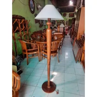 lampu tiang - lampu berdiri - lampu interior - lampu hias - lampu dekorasi - toko kayu jati