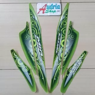 Stiker Striping Motor Yamaha Mio Sporty 2011 Hijau