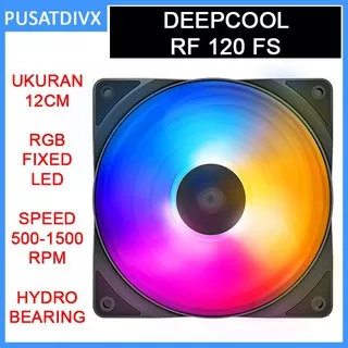 DEEPCOOL RF 120 FS RGB LED RF120FS FAN KIPAS CASING 12CM 120MM PC PWM