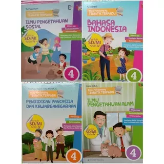 Buku pendamping tematik secon  Ips Ipa Ppkn Bahasa Indonesia SD/Mi kls.4 k13