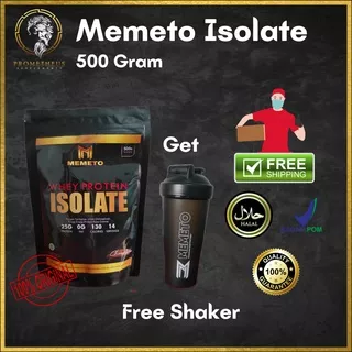 Memeto Isolate Whey Protein Isolate 1.1LBS 500 Gram | Susu Diet Suplemen Fitnes BPOM Halal WPI 90 93