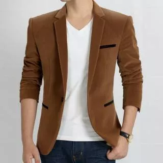 Jas Blazer / Jas Pria / Jas Kantor / Jas Safari / Jas Party / Blazer Pria Full Coklat High Quality