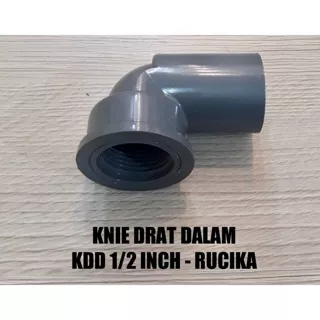 KENI | ELBOW AW PVC PIPA PRALON AIR DRAT DALAM 1/2” RUCIKA