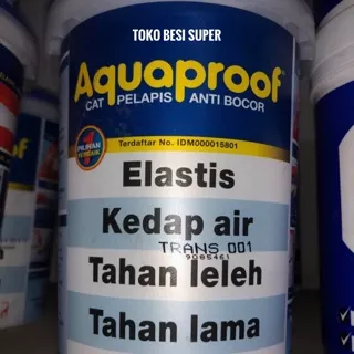 Cat Pelapis Anti Bocor merk Aquaproof 1kg warna TRANSPARAN / BENING