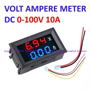 [Duta-TNG] Dual Digital VoltMeter AmpereMeter DC 0V - 100V 10A Volt Ampere Meter