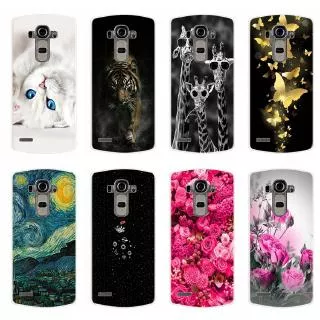 LG G4 H815 H810 H811 VS986 LS991 F500 Case Flower Cartoon Painted Soft Silicone TPU Casing For LG G4