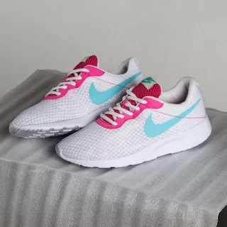 NIKE TANJUN SE WHITE BLUE PINK ORIGINAL | SEPATU SNEAKERS CASUAL RUNNING WANITA