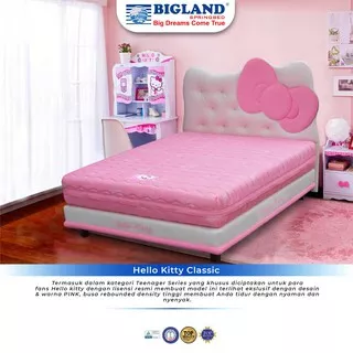 Bigland - Springbed Hellokitty Classic Pita Pink Kasurnya