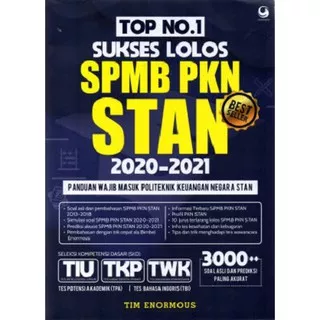 BUKU PKN STAN TOP NO. 1 SUKSES LOLOS SPMB PKN STAN 2020-2021 PENULIS ENORMOUS