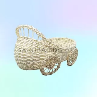 K92M - Keranjang rotan mobil M 25x19x6 cm hampers parcel hantaran seserahan mahar kosmetik buah