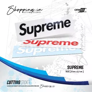 Cutting Sticker Supreme | Stiker Supreme | Stiker Variasi Motor Mobil | Stiker Kaca