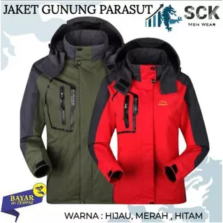 Jaket Parasut Import JWolf Gunung Topi Lepas Pasang Import / Jaket Pria / Jaket Gunung Parasut - sckmenwear GROSIR