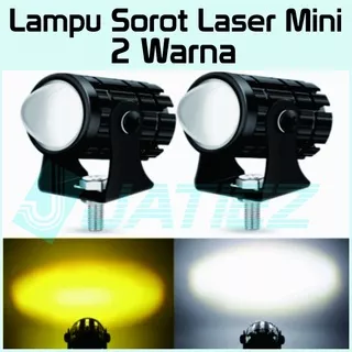 Lampu Tembak Laser Led Mini 2 Warna - Lampu Tembak Sorot Foglamp Mini D2 Laser Gun