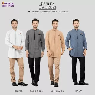 BAJU KOKO PRIA KURTA FAHREZI - BAJU KOKO PRIA SIMPEL ELEGAN BY ROCELLA BISA COD #bajukoko #kurta