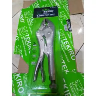 TEKIRO tang buaya bengkok 10inch locking grip pliers curved ORIGINAL