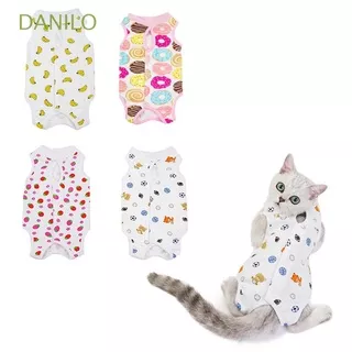DANILO Soft Cat Clothes Breathable Pet Supplies Recovery Suits Kittens Clothing for Wounds Shirt Anti Licking S-XL After Surgery Wear Cat Vest
