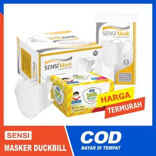 Sensi Duckbill Masker Sensi Duckbill isi 6 50 Sensi Ecer Masker Sensi Duck bill Earloop Original COD