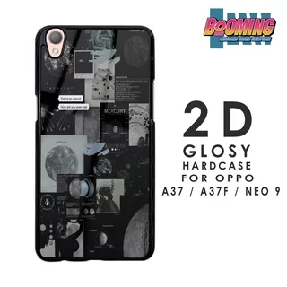 Case Oppo A37 / A37F / NEO 9 Casing Motif BLACK AESTHETIC Hardcase 2D Glossy - Pelindung Belakang Hp -  Softcase - Hardcase - Case Kilau - Sarung Hp