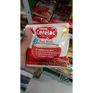 Nestle Cerelac Bubur Sereal Bayi Sachet 20gr Makanan Mpasi Baby /bubur cerelac beras merah