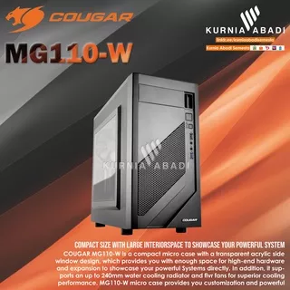 COUGAR GAMING MG110-W MINI TOWER Compact size with large interior and
