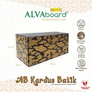 ALVAboard Kardus Motif Batik Box Batik Ukuran 40 x 20 x 20 Cm