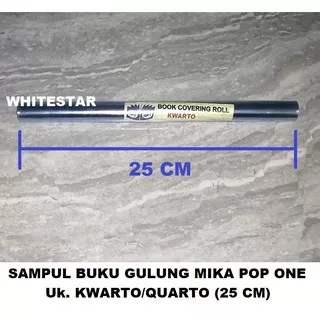 sampul buku mika roll / gulung quarto - pop one Uk. plastik 25 cm
