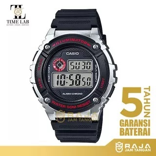 JAM TANGAN CASIO W-216H-1C STANDART MAN ORIGINAL