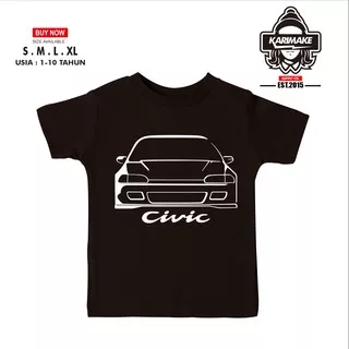 Kaos Baju Anak Honda Civic Estilo Kaos otomotif - Karimake