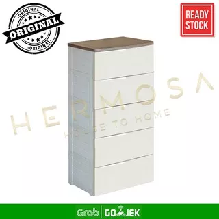 Lemari Plastik 5 Laci / Drawer Olymplast / Cabinet 5 susun ODC 05