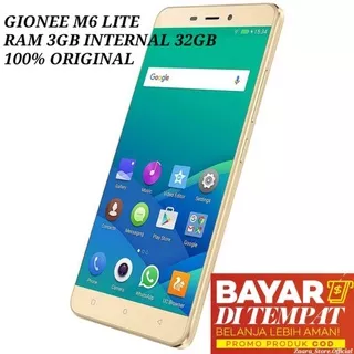 HP MURAH ANDROID MURAH GIONEE M6 LITE RAM 3GB ROM 32GB 4G BARU GARANSI 1 TAHUN