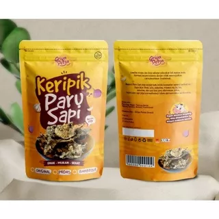 KERIPIK PARU SAPI 3 RASA - MAKANAN CAMILAN CEMILAN SNACK KRIPIK PEYEK REMPEYEK KERUPUK KRUPUK RAMBAK