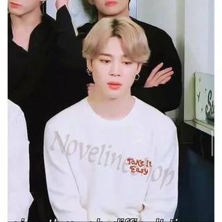 KAOS TSHIRT LENGAN PANJANG KPOP CHIMMY BTS JIMIN LOGO TAKE IT EASY