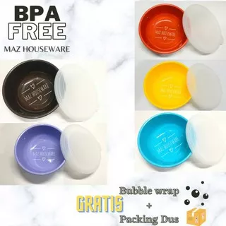 Mangkok Tutup Bulat Hoya Plastik tebal 800ml BPA FREE anti Kanker anti Minyak bisa microwave / Microwaveable Diameter 17cm Kotak Bekal Mangkuk Sup Mangkok Kukus Mangkuk Es Buah Mangkok Bakso Mie Mangkok Warna made in indonesia hoya Terlaris Termurah