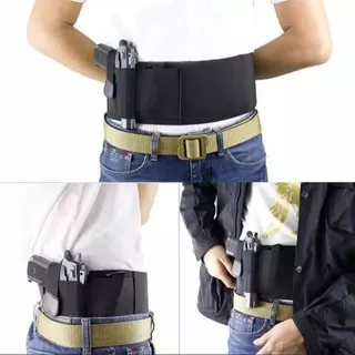 Sarung pistol / Holster Tactical / sarung senjata kemben elastis / Holster pinggang elastis