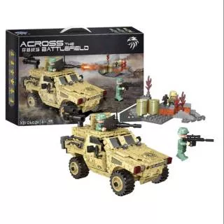 Lego Mobil Jeep Polisi Tentara Militer Perang XB 06024 PUBG Swat Army Soldier Battle