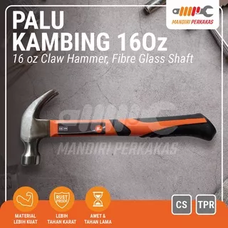 Palu / Palu Kambing 16 Oz / Palu Besi / Hammer / Claw Hammer / Alat Pertukangan / Perkakas Set Palu