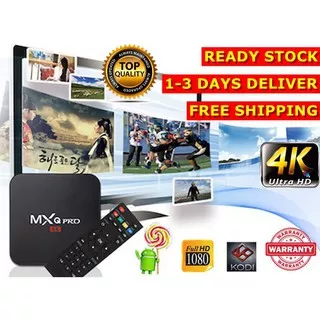 Android TV Box MXQ PRO 4K Media Player Bergaransi FULL HD ULTRA HD1gb ROM 8gb Video olahraga bawaan