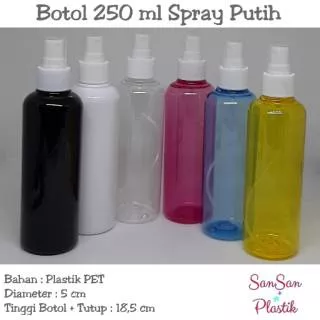 Botol spray 250 ml / Botol 250 ml Spray Putih