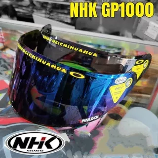 Flat visor NHK gp1000 / kaca helm NHK GP 1000 NHK GP Tech iridium silver iridium blue kaca helm NHK