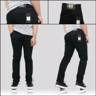 Celana Panjang Chino Insight Hitam Casual Keren Bahan Cotton Twill Model Terbaru