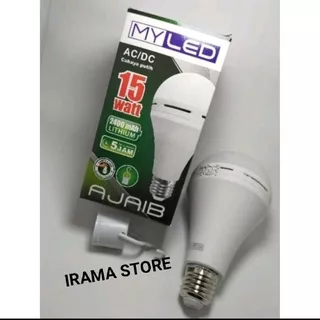 Lampu Led Emergency 15 Watt My Led Lampu Ajaib 15w AC/DC MYLED