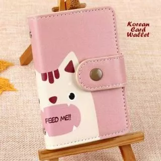 Korean Card Wallet Cartoon Dompet Kartu 20 Slot