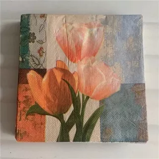 Decoupage napkins / Tisu decoupage 33x33cm tulip orange
