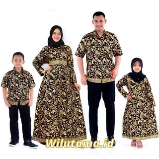 Batik couple keluarga modern terbaru set couple batik keluarga gamis jumbo bakung prada termurah di shopee - Baju Batik Keluarga Terbaru modern - Batik Couple Pasangan - Sarimbit Satu Set Keluarga Ayah Ibu dan Anak